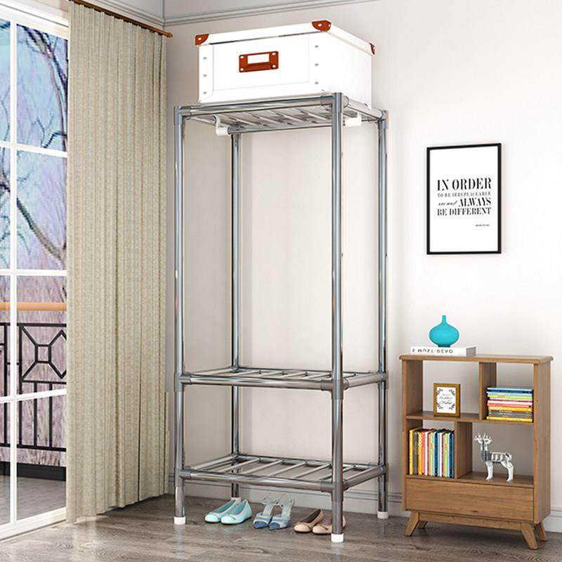简易衣柜全钢架家用卧室布衣柜出租房用钢管加粗加固单人宿舍衣橱,淘宝优惠券,粉丝福利购,淘宝优惠卷