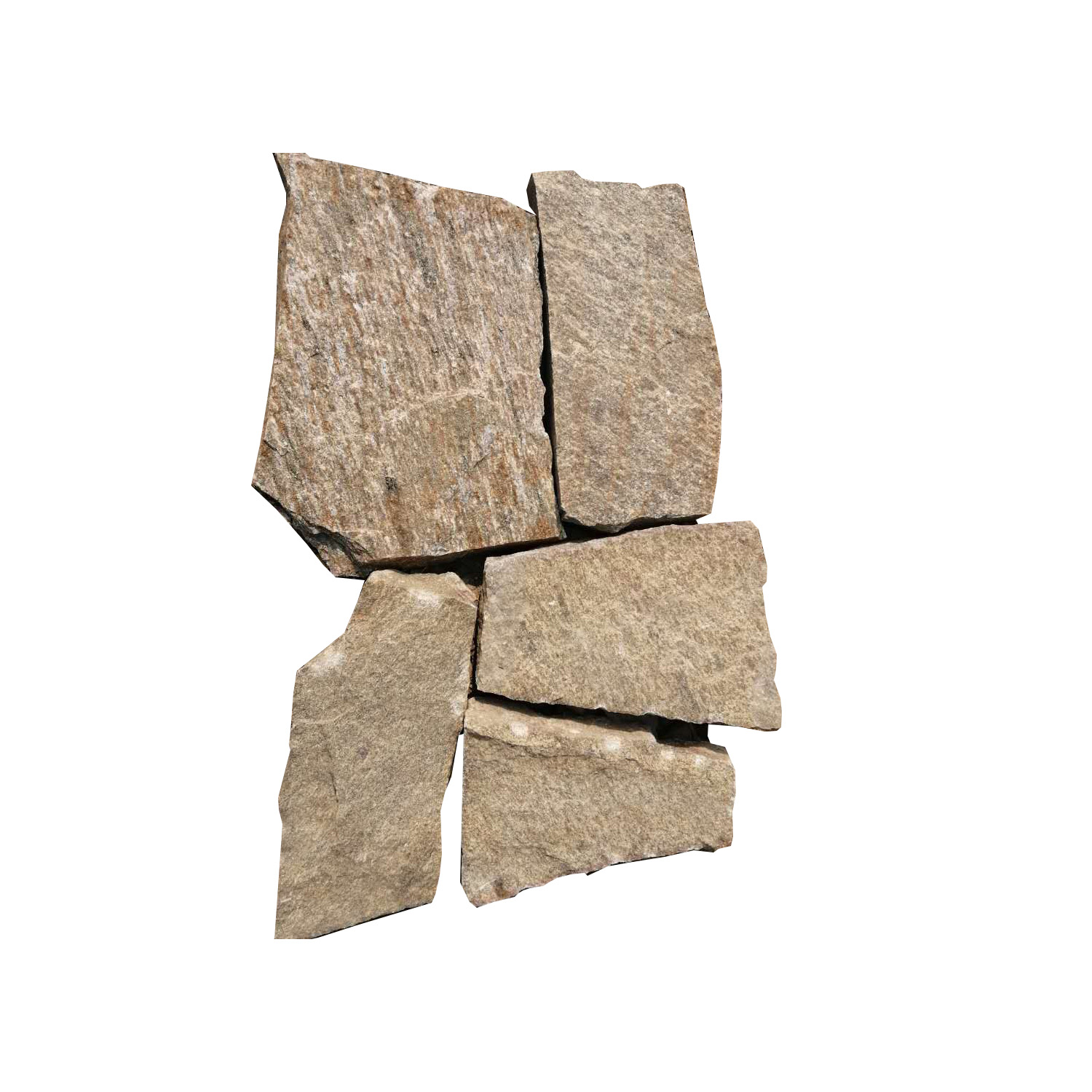 天然文化石不规则碎拼石乱形石材别墅外墙砖片石背景墙庭院石头墙 - 图3