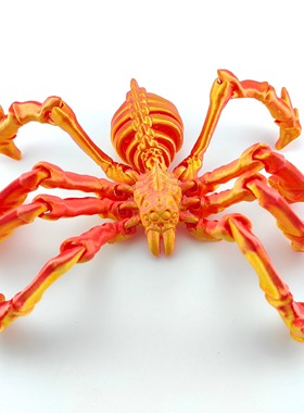 3D打印狼蛛地狱骨架关节可活动