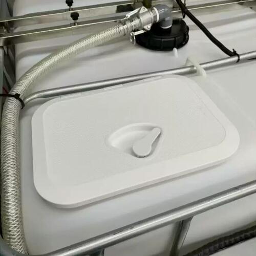 飞防植保加药吨桶改装配件吨桶观察口加药口清洗口改装桶盖 - 图0
