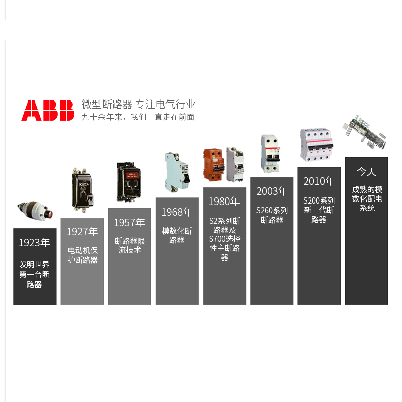 ABB官方旗舰店空气开关1P2P3P断路器家用短路保护16A20A25A32A63A - 图3