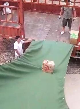 奕澜卸货滑梯装车卸货滑道升降帆布传送带高楼仓库卸车下货滑道