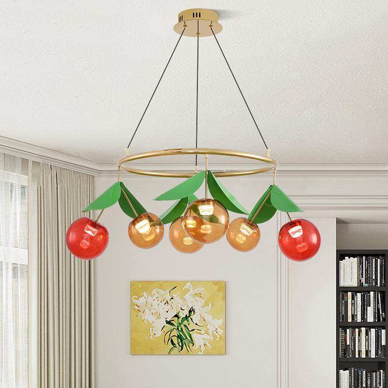 北简约客厅吊灯餐厅梯间创意卧室头灯床新313欧款法式樱楼桃灯具,淘宝优惠券,粉丝福利购,淘宝优惠卷