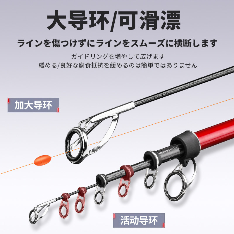 代购日本伽马口太矶钓滑漂竿碳素路亚超轻超硬大导环远投海竿矶竿,淘宝优惠券,粉丝福利购,淘宝优惠卷