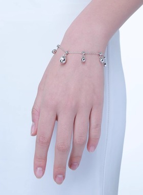 可调节流苏手链小铃铛原创设计
