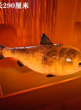 户外发光仿真大螃蟹灯龙虾模型摆件玻璃钢雕塑造景亮化装饰品挂件