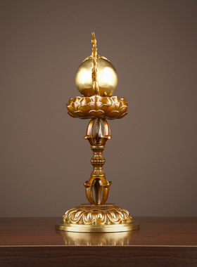 铜欣祥黄铜摩尼宝家居玄关客厅办公室桌面装饰品摆件