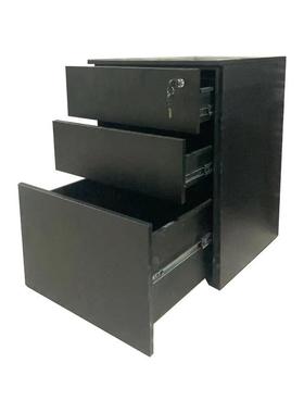 办公活动柜钢制三抽文件柜矮柜铁皮收纳柜活动柜桌下抽屉柜铁柜
