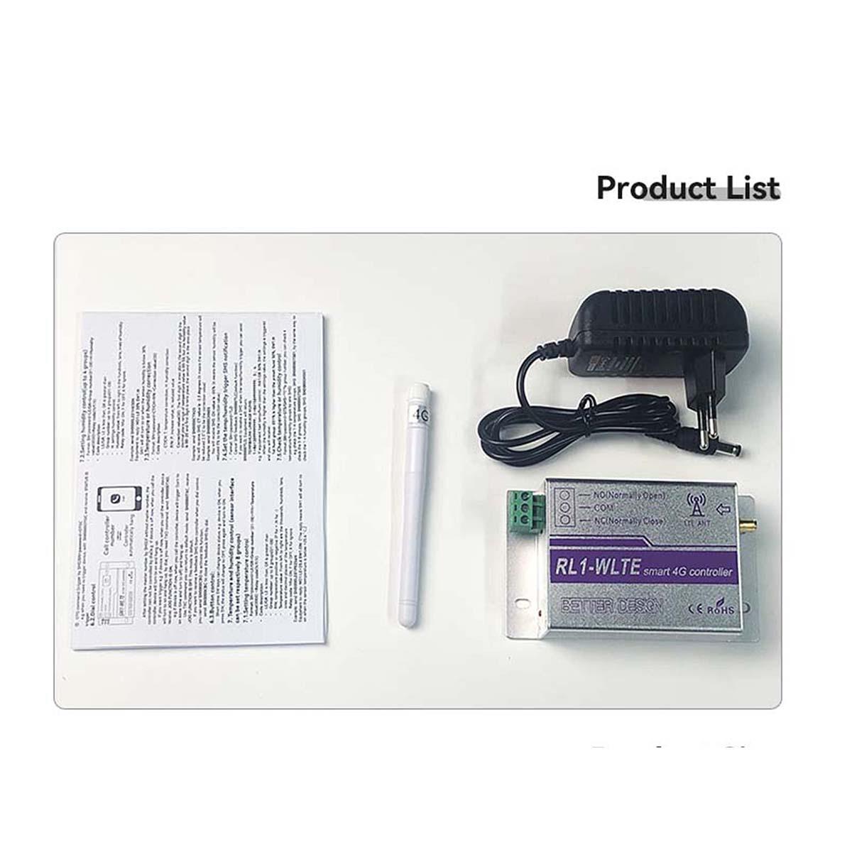 1通道4G继电器开关RL1-WLTE-EU/ECAPP遥控灯/窗帘,车库门,水A - 图0