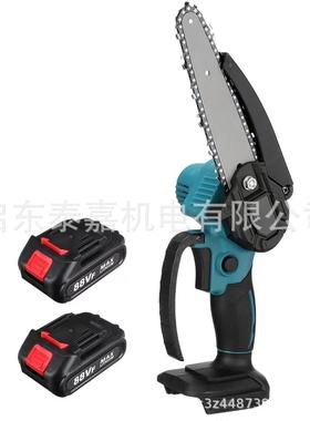 无刷电锯充电手提式电链锯户外无线小型伐木单手锯砍树修枝锯手锯