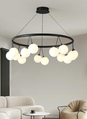 意式极简客厅吊灯设计师创意樱桃黑色餐厅魔豆灯现代简约卧室吊灯