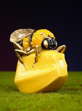 黄铜摆件《甜蜜蜜》情人节礼物菠萝蜜客厅桌面家居装饰品