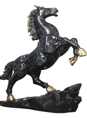 黄铜铸造马到成功生肖马黄铜定制工艺品摆件