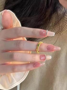 精致花丝小玉石戒指女ins小众设计高级感简约麻花时尚百搭指环