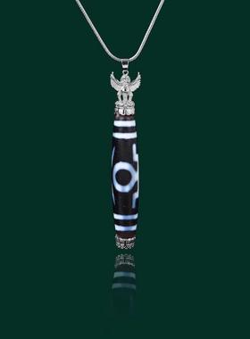 藏式天珠扣空托吊坠轻奢金色翅膀大鹏鸟尼泊尔项链百搭万能活扣头