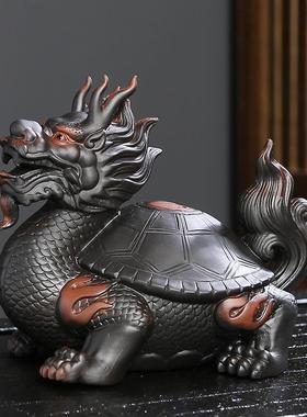 紫砂金蟾貔貅茶宠招财摆件精品可养高级茶具茶桌茶盘茶道金蝉蟾蜍