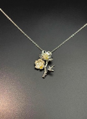 Vintage古着 Cherry blossom branches项链