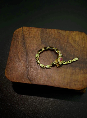 Vintage古着 Bone snake戒指