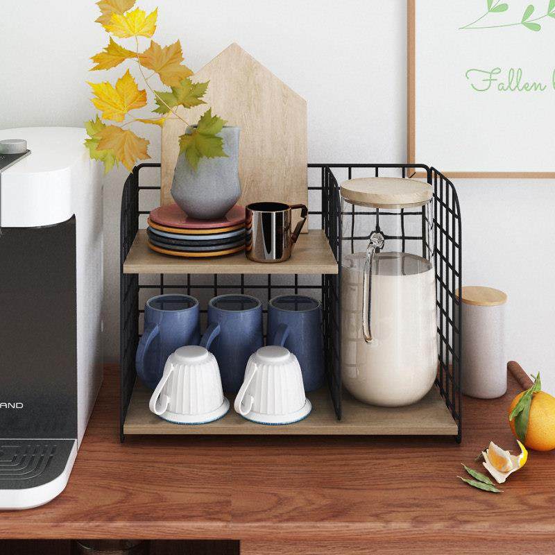 厨房桌面水杯架放茶杯玻璃杯子水壶办公室台面茶具收纳置物架子,淘宝优惠券,粉丝福利购,淘宝优惠卷