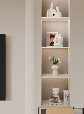 极简白色房间装饰品潮流入户门口玄关摆件北欧客厅陶瓷餐边柜摆设