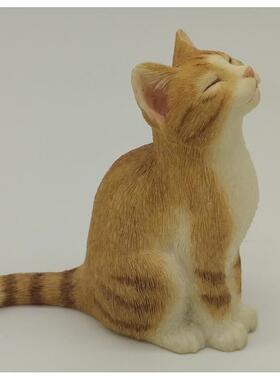 仿真小猫家居装饰品摆件创意礼物可爱礼品树脂动物猫咪工艺品摆设