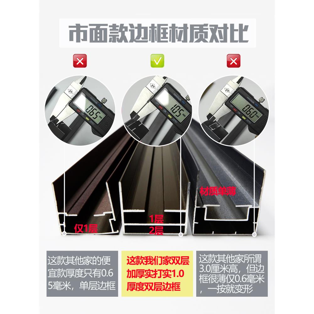 免打孔蜂巢移门厨房衣柜卧室阳台暗门卫生间门隐形隔断折叠推拉门 - 图0