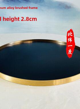 盘底盘沙SPG盘底座桌转盘中间装饰托盘桌盆圆景装餐圆饰空盘景观