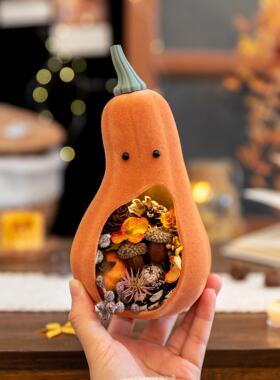 景阿花楹 覆古微观南RQL瓜摆件干客厅儿童房玄关柜装饰万圣节灯礼