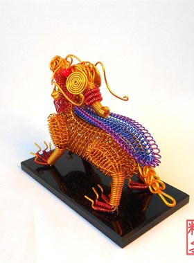 快速发货金属丝手工编织车载貔貅氧化铝线L工艺品摆摊汽车用品热