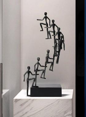 高级感玄关客厅摆件轻奢高档雕塑马酒柜电视柜办公室桌面软装