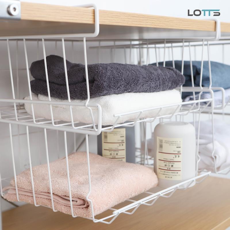 厨房吊柜下挂篮置物架宿舍书桌柜子分层整理架衣柜悬挂式叠加收纳 - 图2