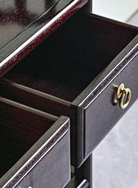 明清古典血檀茶水柜橱餐边柜靠墙边柜储物收纳柜落地置物柜碗碟柜