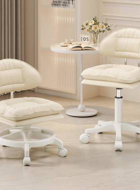 万向轮小凳子家用静音滑轮矮凳儿童沙发凳可移动靠背椅子带娃神器