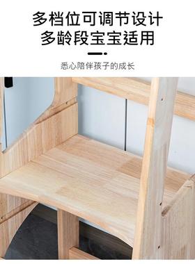 现货儿童洗漱梯实木宝宝洗手凳蒙氏学习塔1-6岁厨房台阶凳防滑