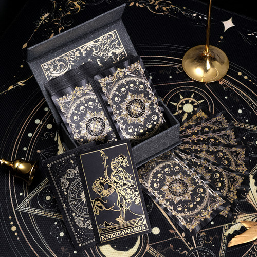 正版金箔塔罗牌史密斯经典普及Tarot典藏牌防水初学者塔牌桌游 - 图1