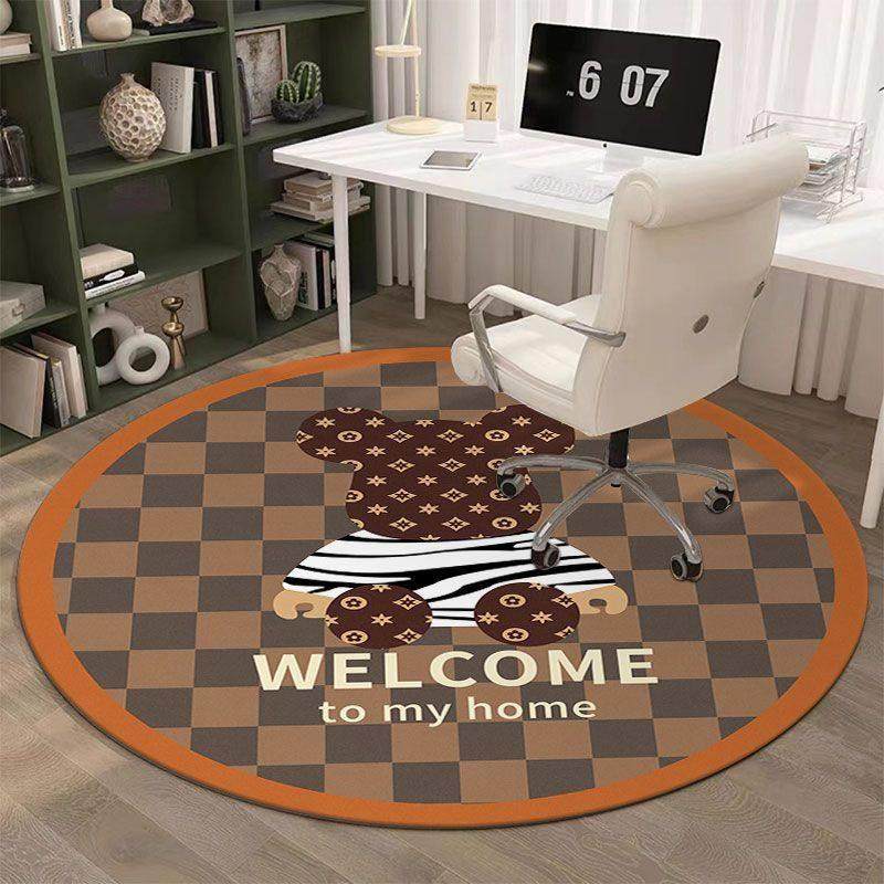 落地镜圆形地毯卧室电脑学习椅地垫转椅儿童书桌梳化妆台椅子垫子,淘宝优惠券,粉丝福利购,淘宝优惠卷