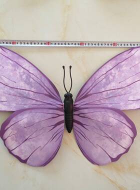 仿真锻纸大蝴蝶紫色经典福蝶家居装饰美陈摆件花艺点缀立体纸蝴蝶