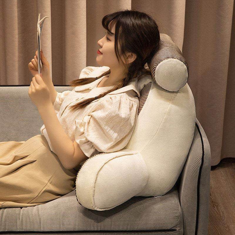 凉席靠枕床头软包护腰靠垫宿舍床上看书沙发大靠背抱枕可拆洗夏季,淘宝优惠券,粉丝福利购,淘宝优惠卷