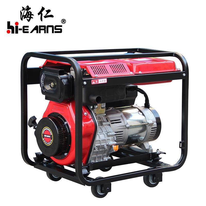 工厂直销DG6500开架柴油发电机5kw手启动带4寸轮适合工地使用,淘宝优惠券,粉丝福利购,淘宝优惠卷