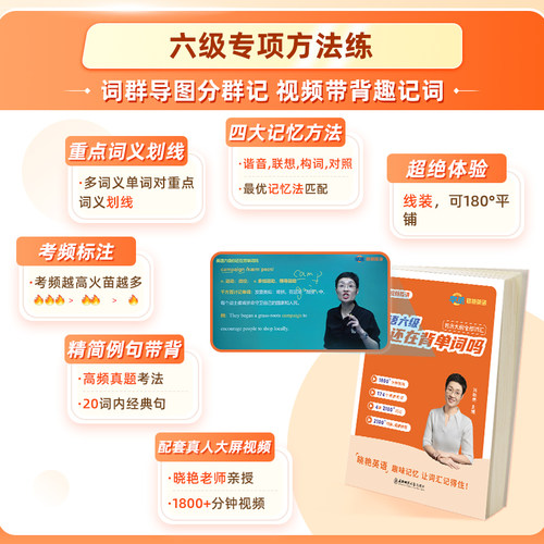 【备考2026年6月】刘晓艳英语六级真题学丞大学单词词汇刘晓燕四六级就这样过网课听力阅读写作翻译专项训练模拟试卷保命班书课包 - 图2
