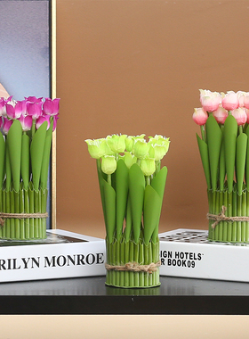 速发郁饰香花假花盆栽绿植小摆桌客厅台茶几件面室内装金品