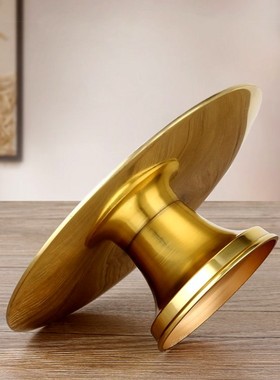 速发纯铜福字神盘居家关佛财果佛前供盘供桌贡果碟碗水果托盘公具