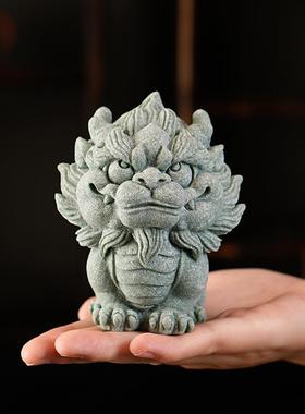 中式意招财tb-75113貔茶貅宠创摆件麒家居桌面客厅办公桌麟茶桌鱼