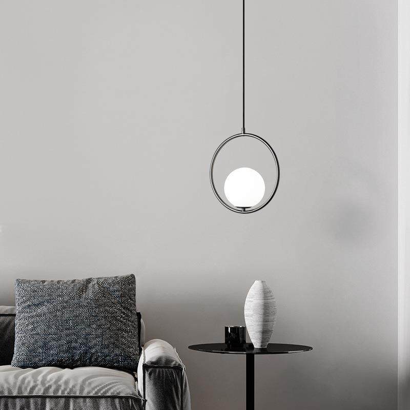 现代简约吧台床头中岛黄铜吊灯玻璃圆球服装奶茶甜品店个性小吊灯,淘宝优惠券,粉丝福利购,淘宝优惠卷