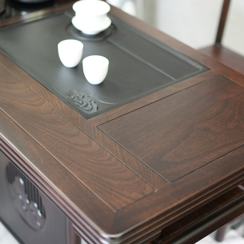 速发新烧木花梨式台小茶桌实木功夫茶台中水壶一体式家用茶桌椅组,淘宝优惠券,粉丝福利购,淘宝优惠卷