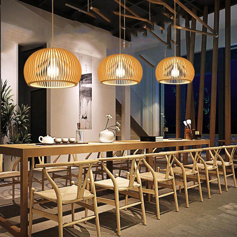 简约餐厅吊灯日式创意实木蜡烛原木制吧台饭店鸟笼创意木艺吊灯,淘宝优惠券,粉丝福利购,淘宝优惠卷