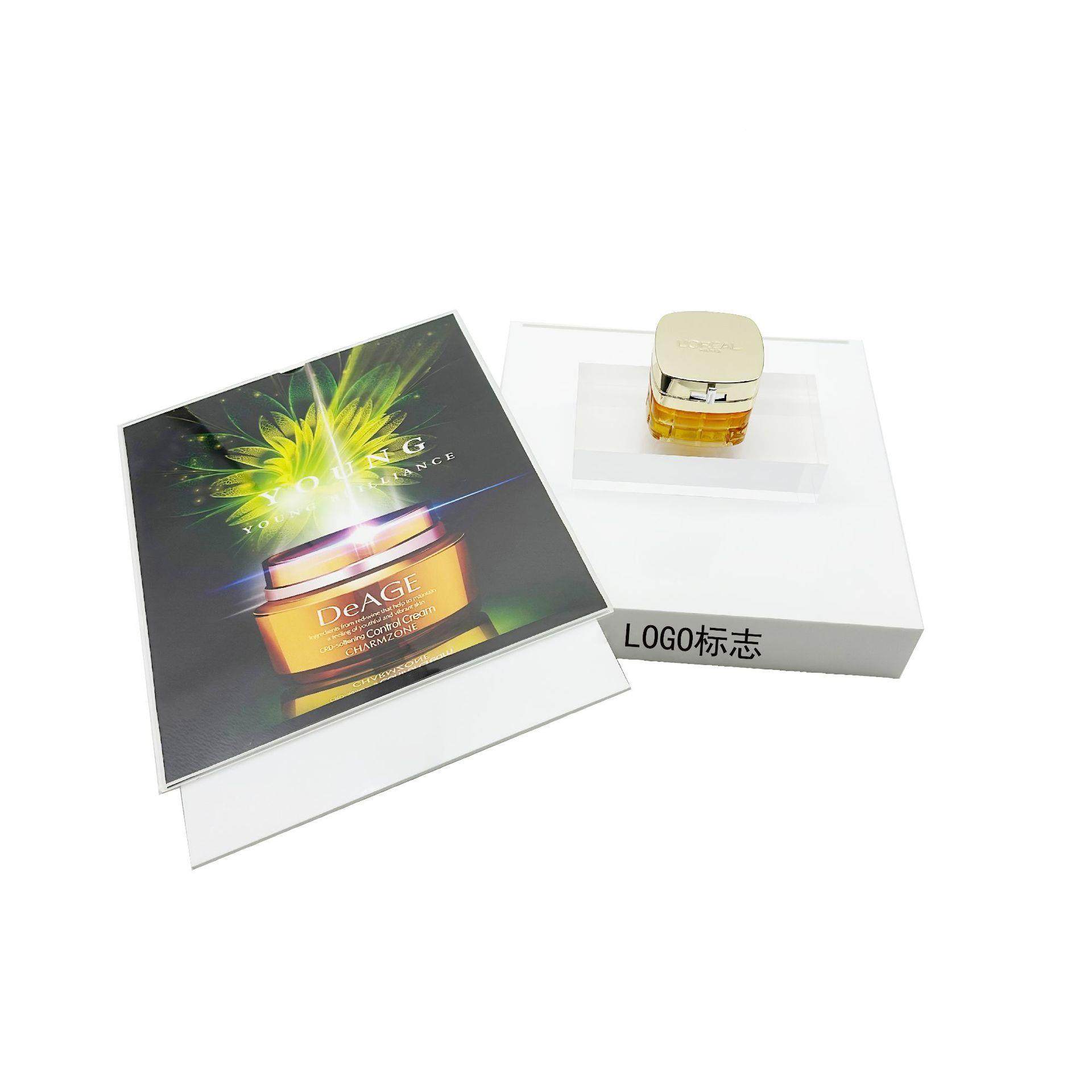 定制化E妆品亚克力展示架L型桌展示台亚面克力发D光L展示陈列架,淘宝优惠券,粉丝福利购,淘宝优惠卷