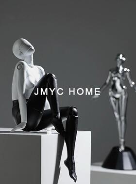 意式简约电镀空山基女神摆件客厅样板房电视柜玄关柜新居软装饰品