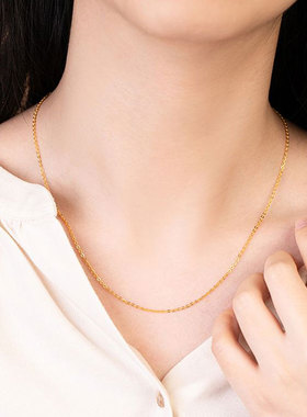 不掉色不过敏合金钛钢保色项链