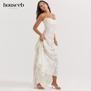 House of CB气质印花连衣裙